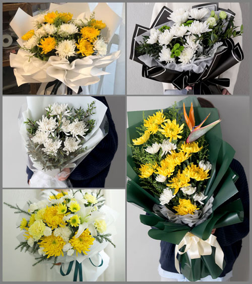 贵州毕节市纳雍县新房乡木沟寨村白事花束代送